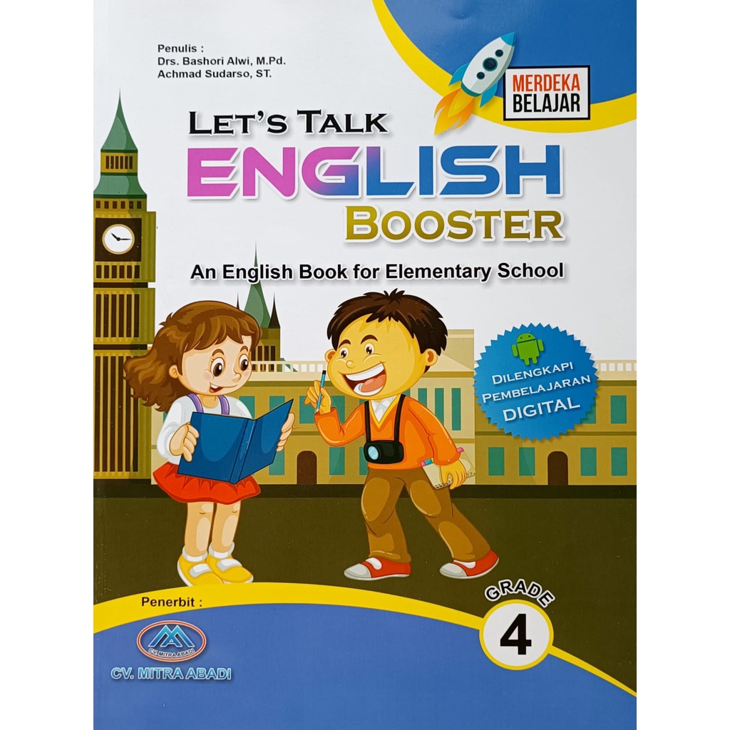 Buku Bahasa Inggris - Lets Talk English Booster Kelas 1,2,3,4,5,6 Penulis Bashori Alwi-Kelas 4