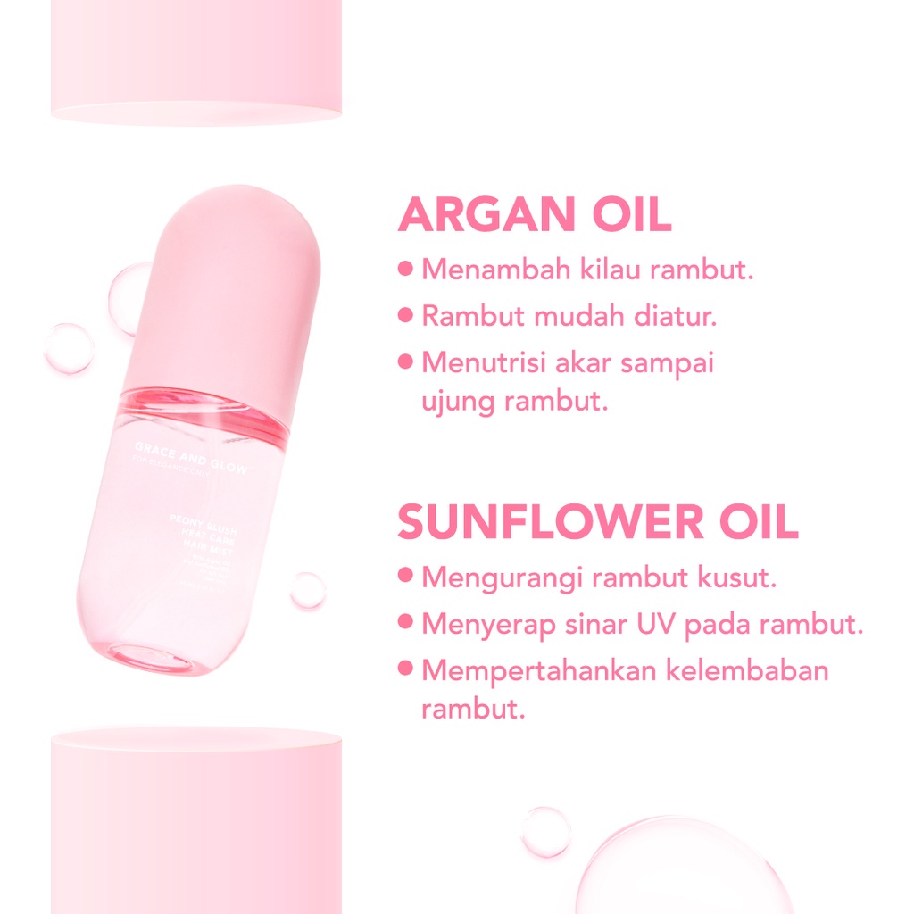 ✨ AKU MURAH ✨Grace and Glow Peony Blush Hair Mist 100 ml