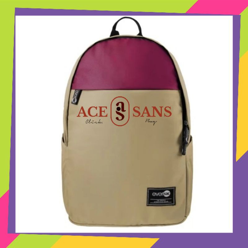 Eversac Neo III Khaki Maroon I Tas Punggung I Tas Eversac I Tas Pria I Tas Wanita I Tas I Eversac