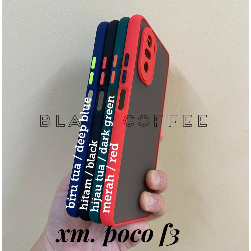 BLACK TRANSPARENT DOFF Case XIAOMI POCO F3