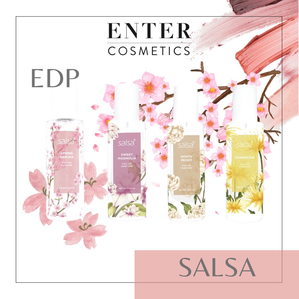 Salsa Eau  De Parfume 60ml Sakura |  North Peony| Dandelion | Sweet Magnolia,