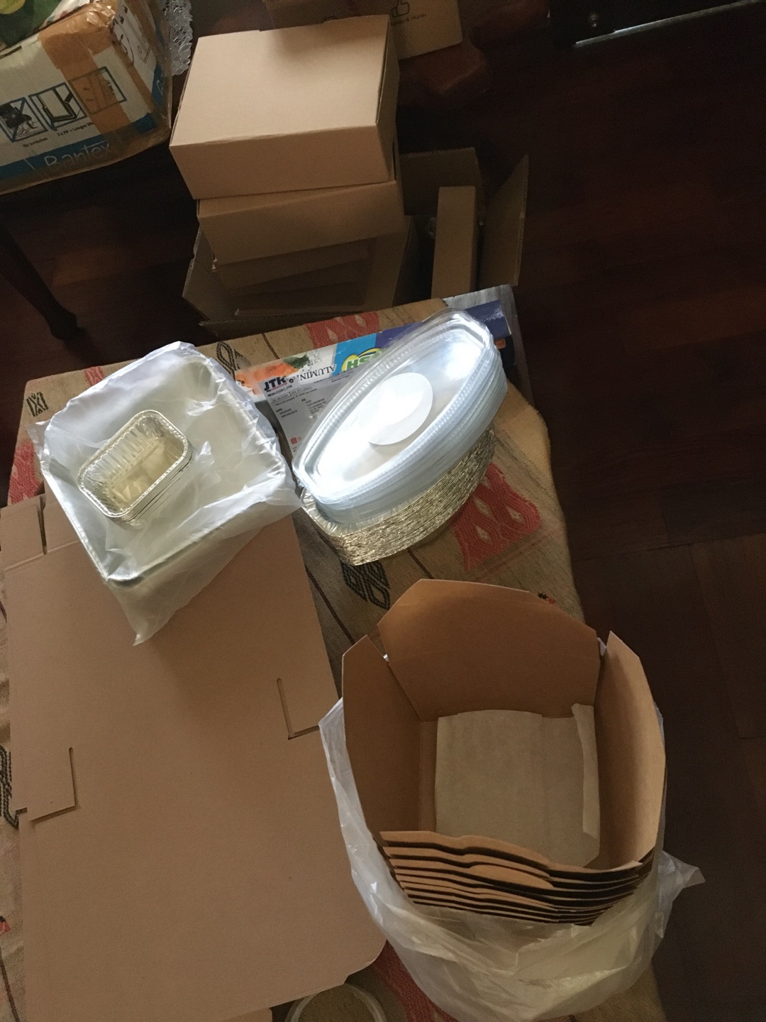 @25 Pcs Food Grade Food Brown Paper Lunch Box 26 Oz / Kotak Makan / Kotak Bekal