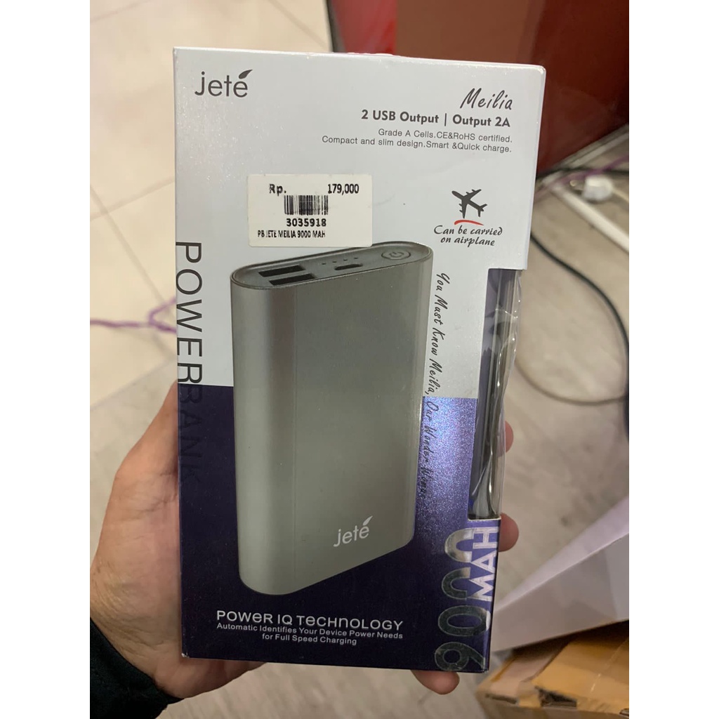 POWERBANK JETE MEILIA 9000 MAH