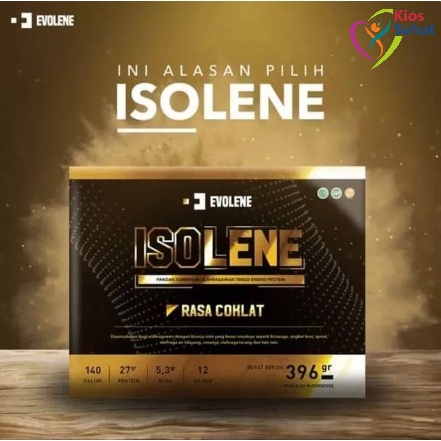 

Evolene Isolene - [Coklat - 396 gr/12 Sachet] Kualitas Premium - Suplemen fitness pembentuk Otot - Defisit kalori - Susu Protein - Suplemen Fitness - Minuman Protein - Suplemen Workout - Whey protein isolate