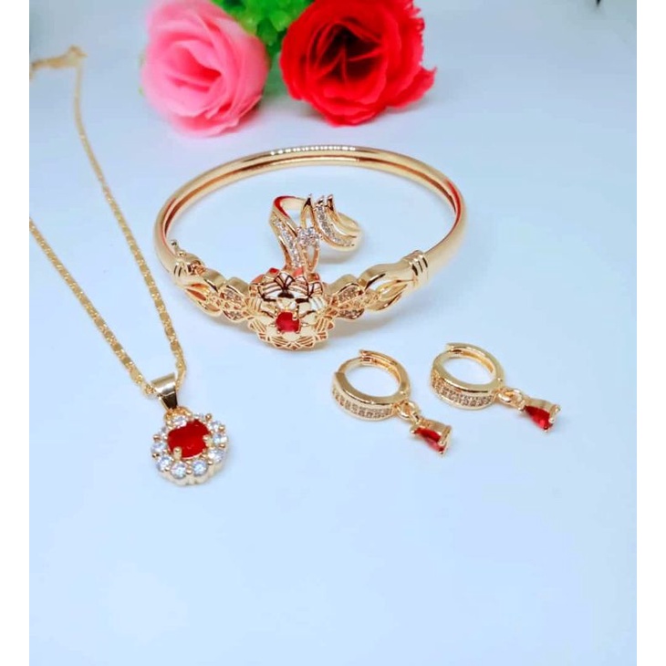 Set perhiasan xuping dewasa lapis emas 18-24k