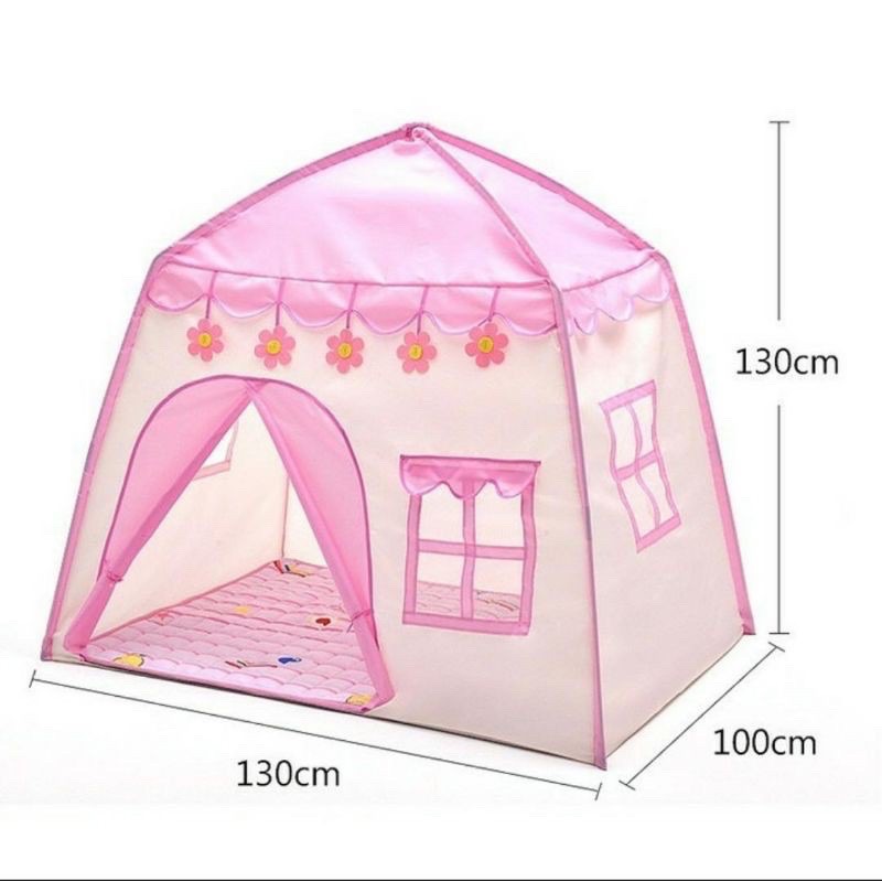 tenda anak rumah house play tent-Pink
