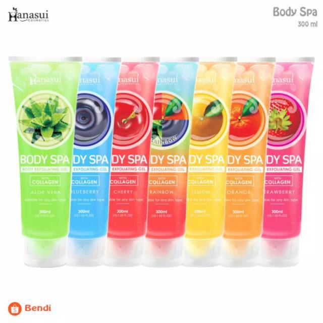 ❤ PAMELA ❤ HANASUI BODY SPA 300 ML (BPOM) SEKALI GOSOK DAKI RONTOK