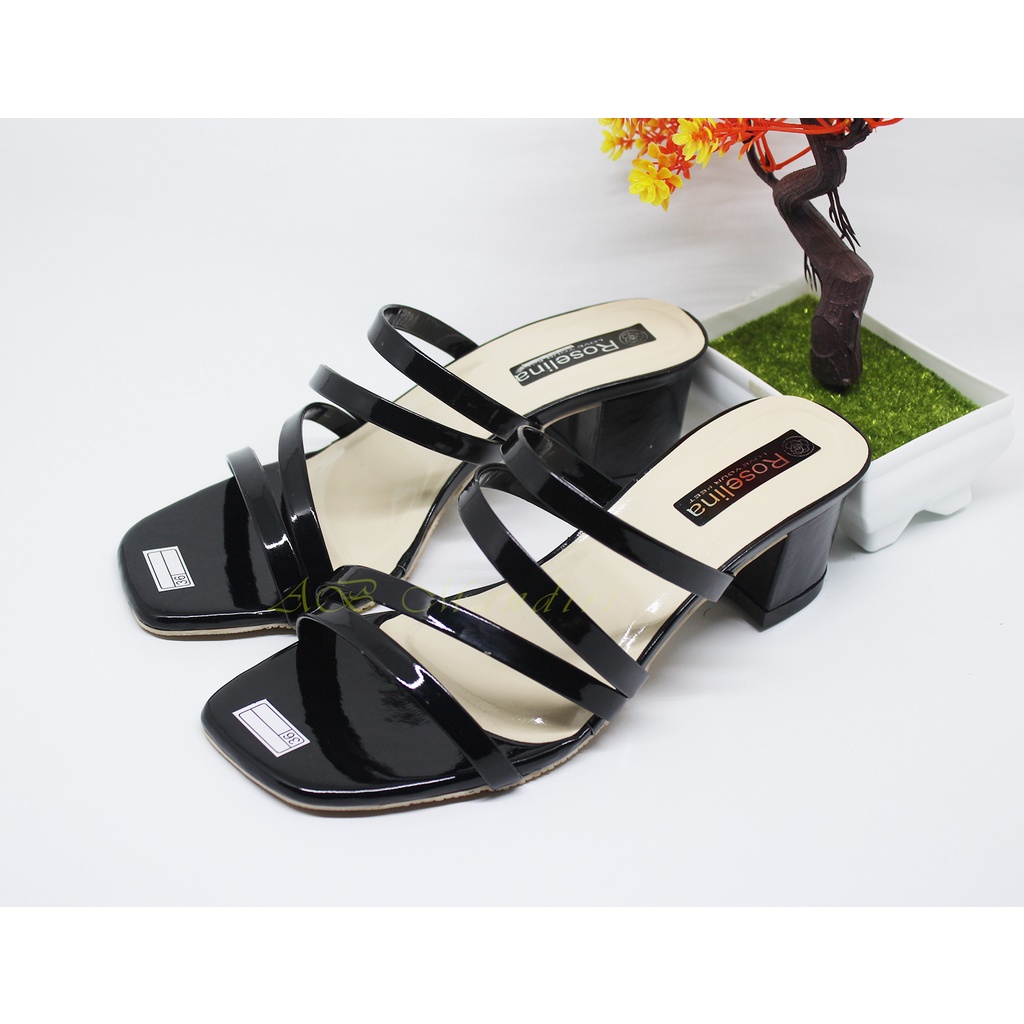 sandal heels wanita sandal heels wanita tali samping Sandal Hak Tahu Wanita 5 cm