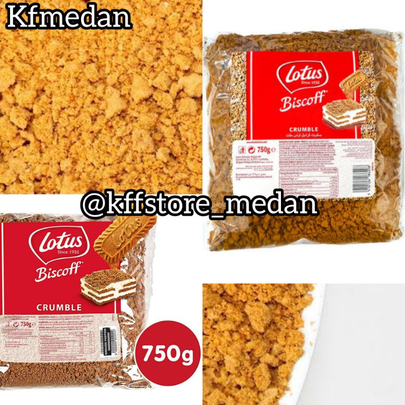 

Biskuit - Biscuit Lotus Biscoff Crumble / Bubuk (Per 100gr)