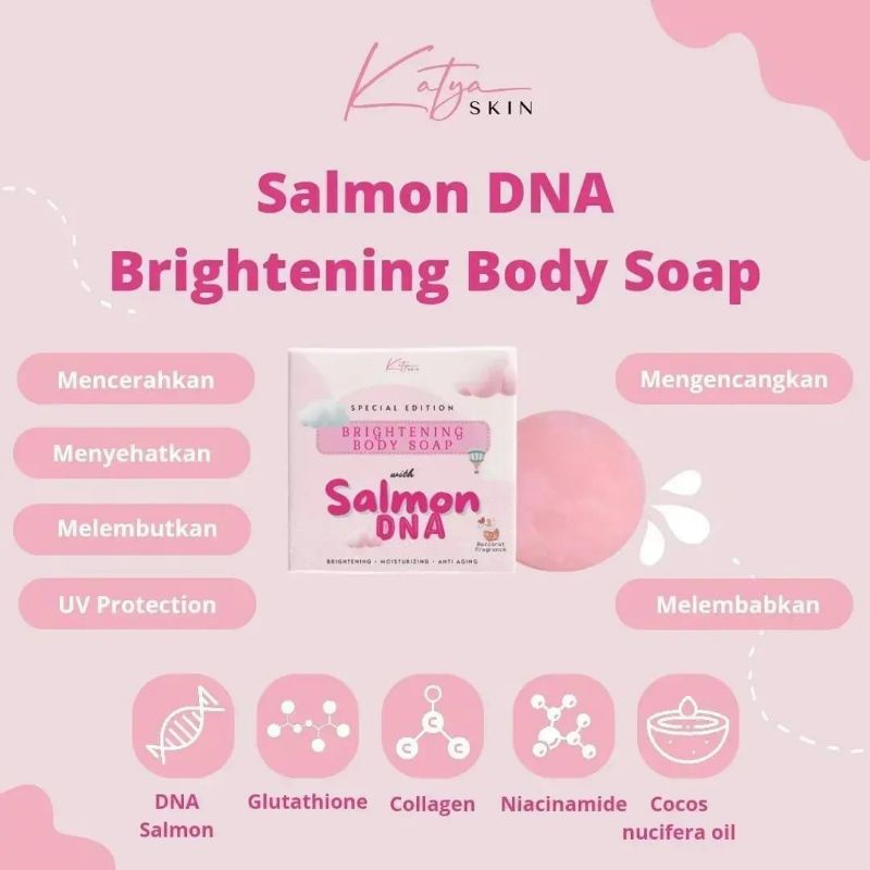 [COD] KATYA SKIN SALMON DNA BRIGHTENING BODY SOAP
