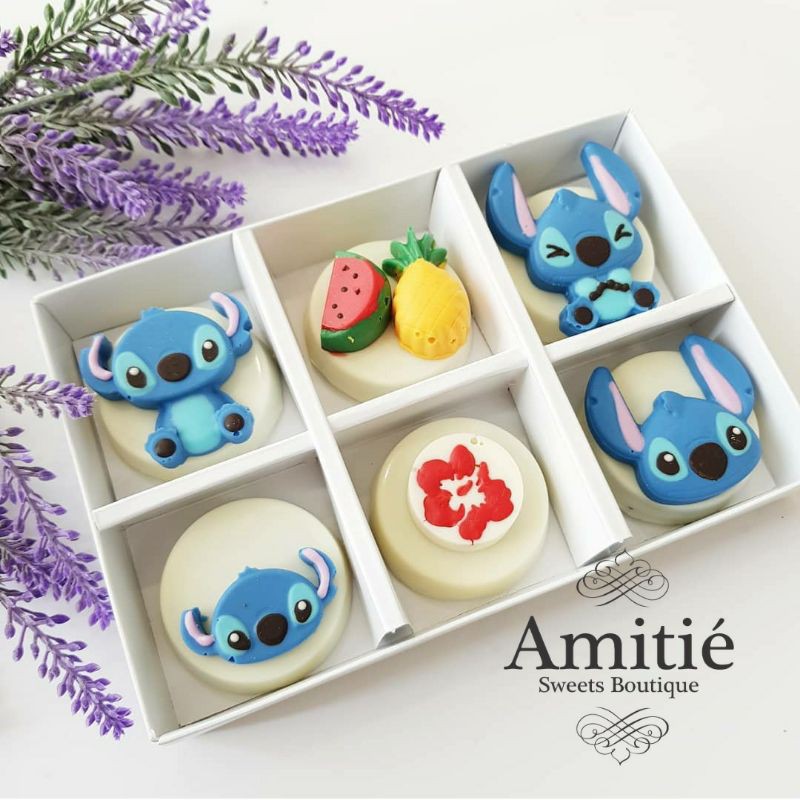 

Coklat Oreo Lilo and Stitch - 1 Box isi 6 / Coklat Karakter