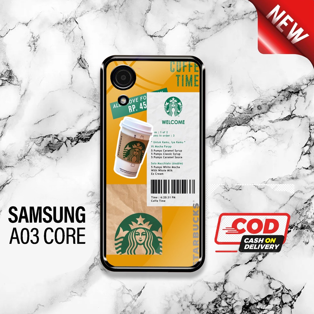 SRC - Case Samsung A03 Core Motif Starbucks A Casing Hardcase Glossy 2D Terbaru Silikon Softcase Aer