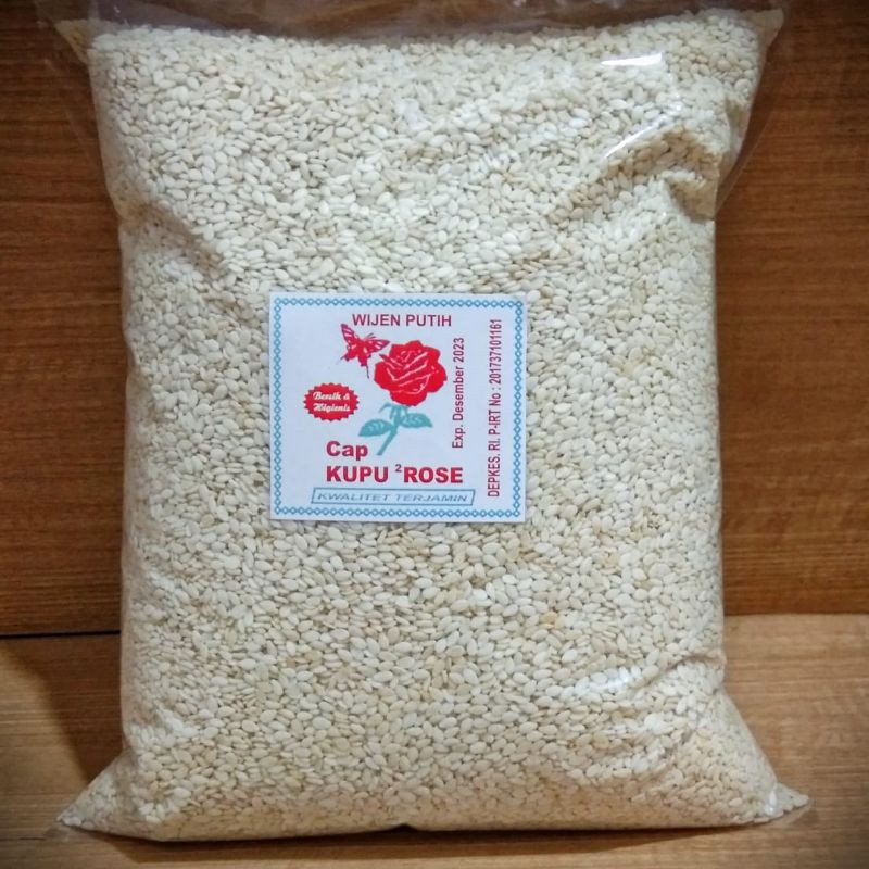 

Wijen Putih Impor 500 gram Kupu-Kupu Rose