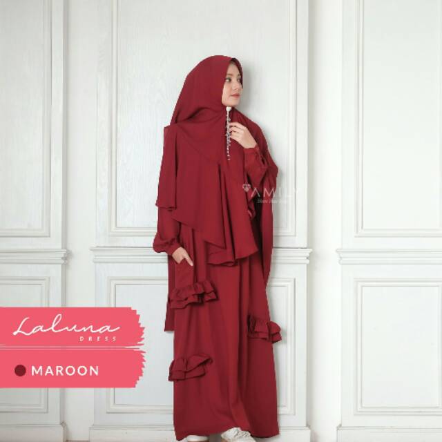 LALUNA DRESS BY AMILY, GAMIS LALUNA,GAMIS JUMBO, GAMIS PESTA