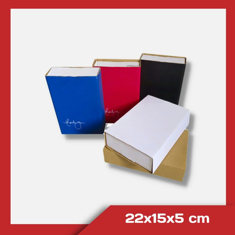 

Slide Box 22x15x5cm Kardus/Polos/Box/Karton/Hampers/Hijab/Baju