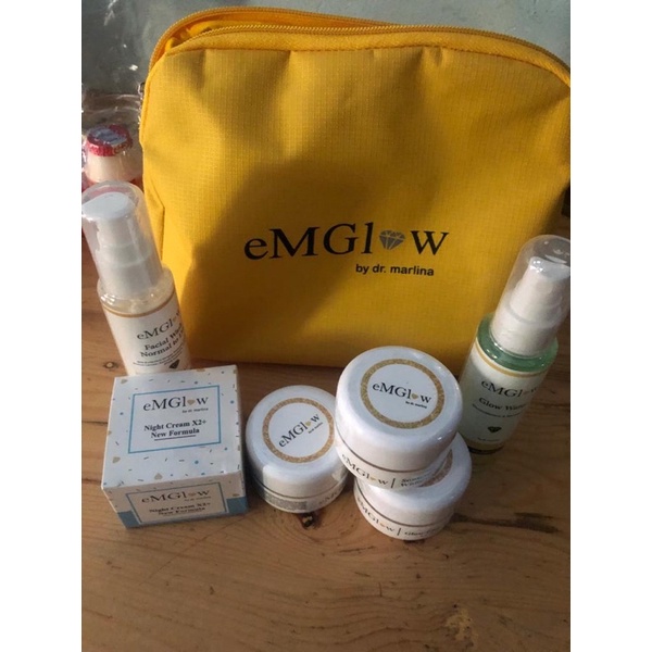 eMglow PAKET INTENSE WHITE GLOW KULIT KERING