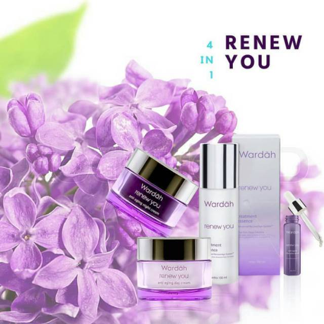 WARDAH RENEW YOU ANTI AGING PAKET HEMAT 4 in 1