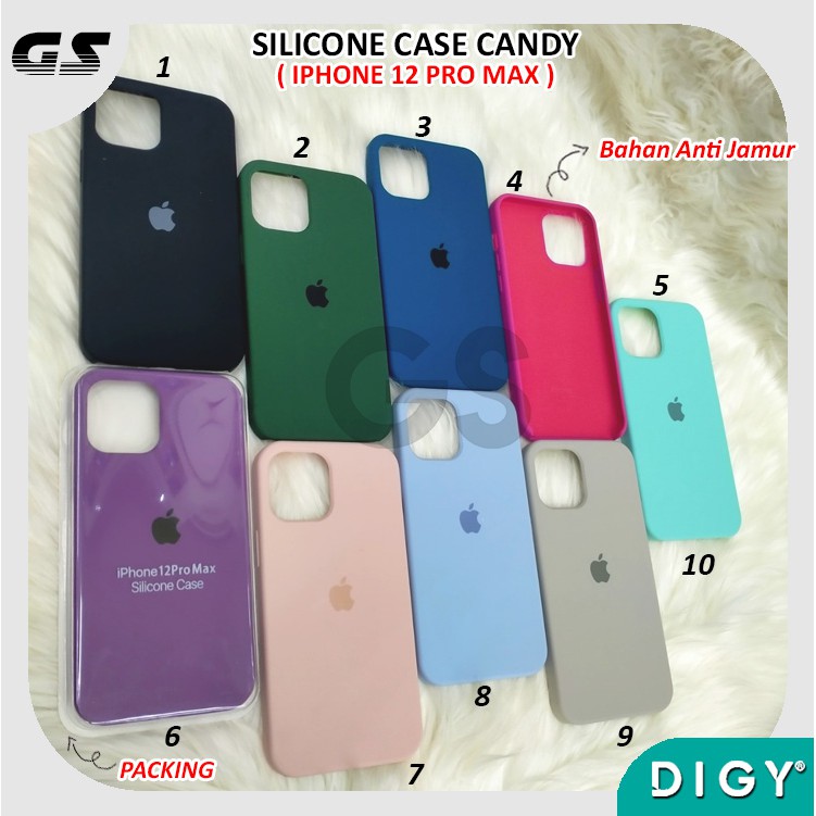 Premium Silicon Candy Soft Case Color Iphone IP 12 PRO IP 12 PRO MAX casing polos
