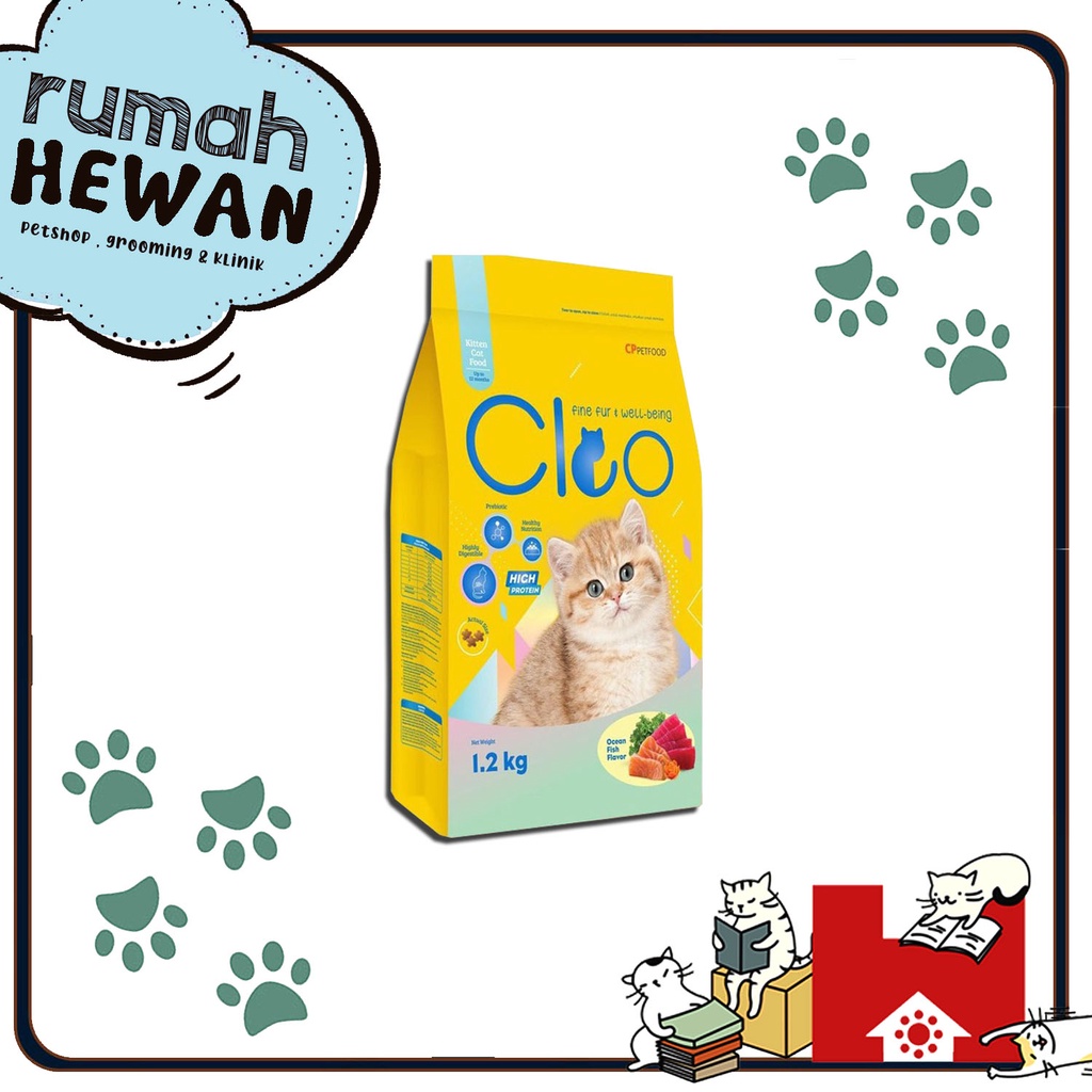 Cleo Kitten Ocean Fish 1,2Kg Makanan Kucing