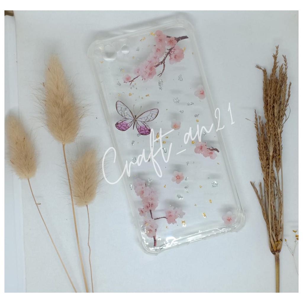 Custom Case / casing Resin Aesthetic FLOWER / Vintage (Android iPhone) All type