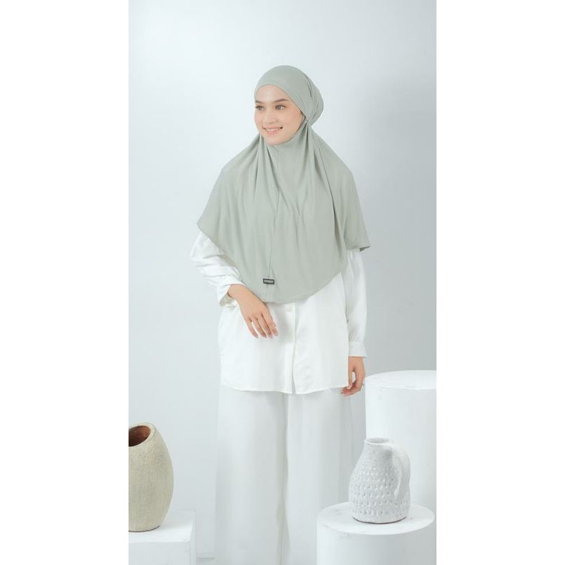 Zeta Bergo Tali Polos | 1 Layer Bahan jersey by Yeppushop