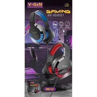 HEADPHONE V-GEN GAMING VHD1-01 HIFI WIRED STEREO MIC