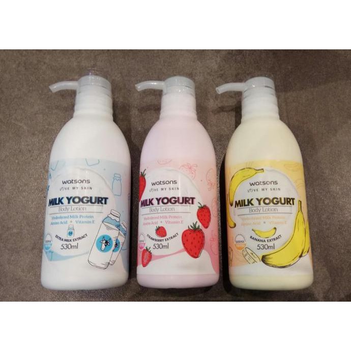 Murah Watsons Body Lotion Milk Yoghurt/Body Lotion Watsons 530Ml - Banana Hot Sale