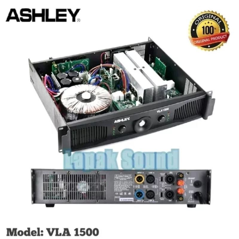 Power Ashley VLA 1500 Original Amplifier Ashley VLA1500 Class AB