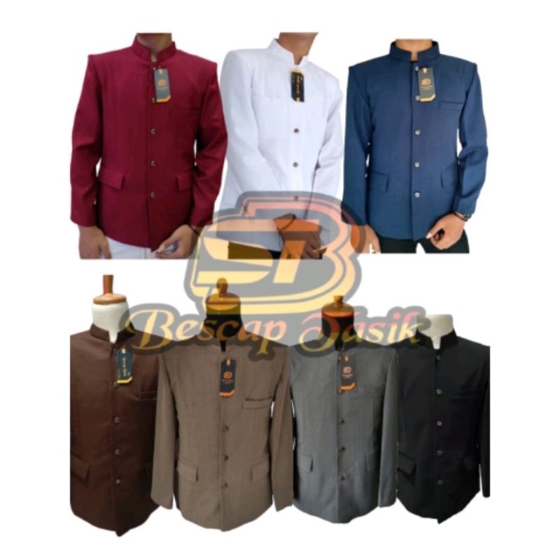 Jas Koko Jasko pria Dewasa Busana muslim pria varian warna abu hitam putih coklat nevy abu muda maru