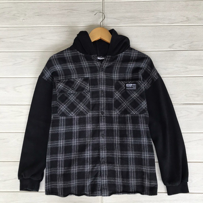 flannel hoodie ecolier