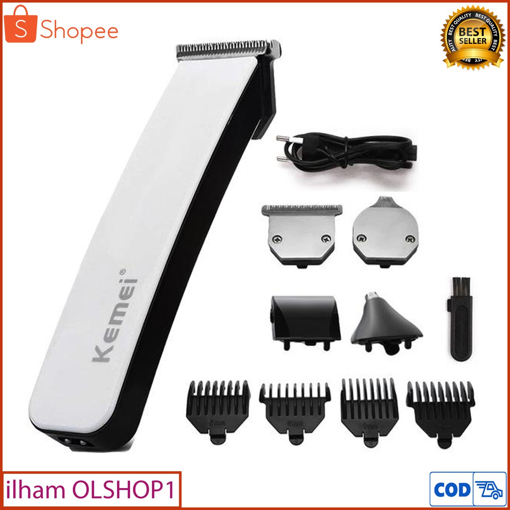 Alat Cukur Rambut Kemei KM-3590 Grooming Shaver Pencukur Kumis Dan Jenggot Bulu Hidung