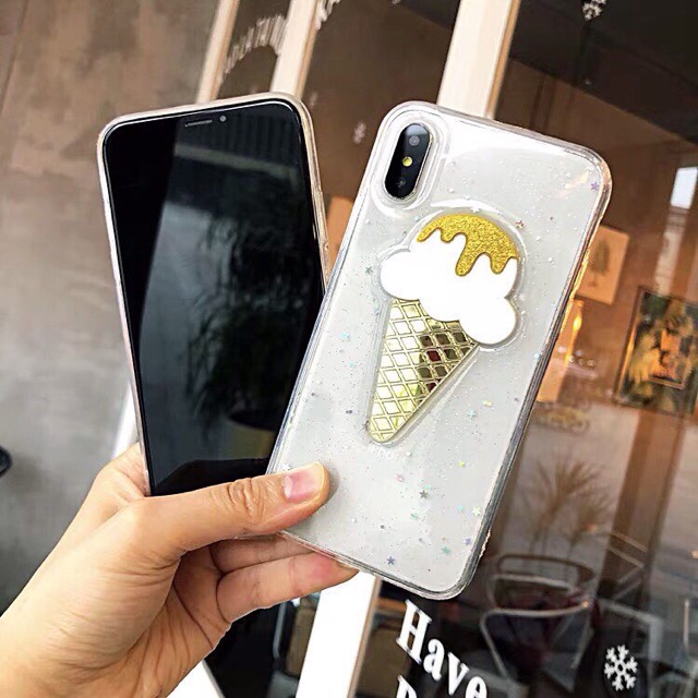 Ice Cream Case iPhone Oppo Vivo Xiaomi Samsung m20 F5 F7 F9 f11 a1 A2 redmi 5 6 + 4a 5a 6a S2 8 lite