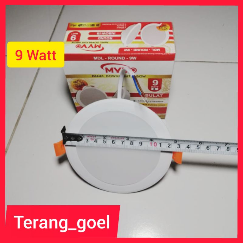 Lampu Panel Downlight Inbow 9 Watt Bulat MYVO / Downlight LED MYVO Inbow 9 Watt Murah Bagus