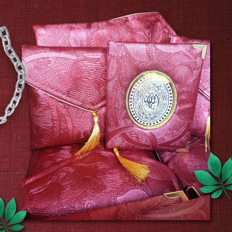 

Buku Yasin Hardcover kulit Oscar paket dompet