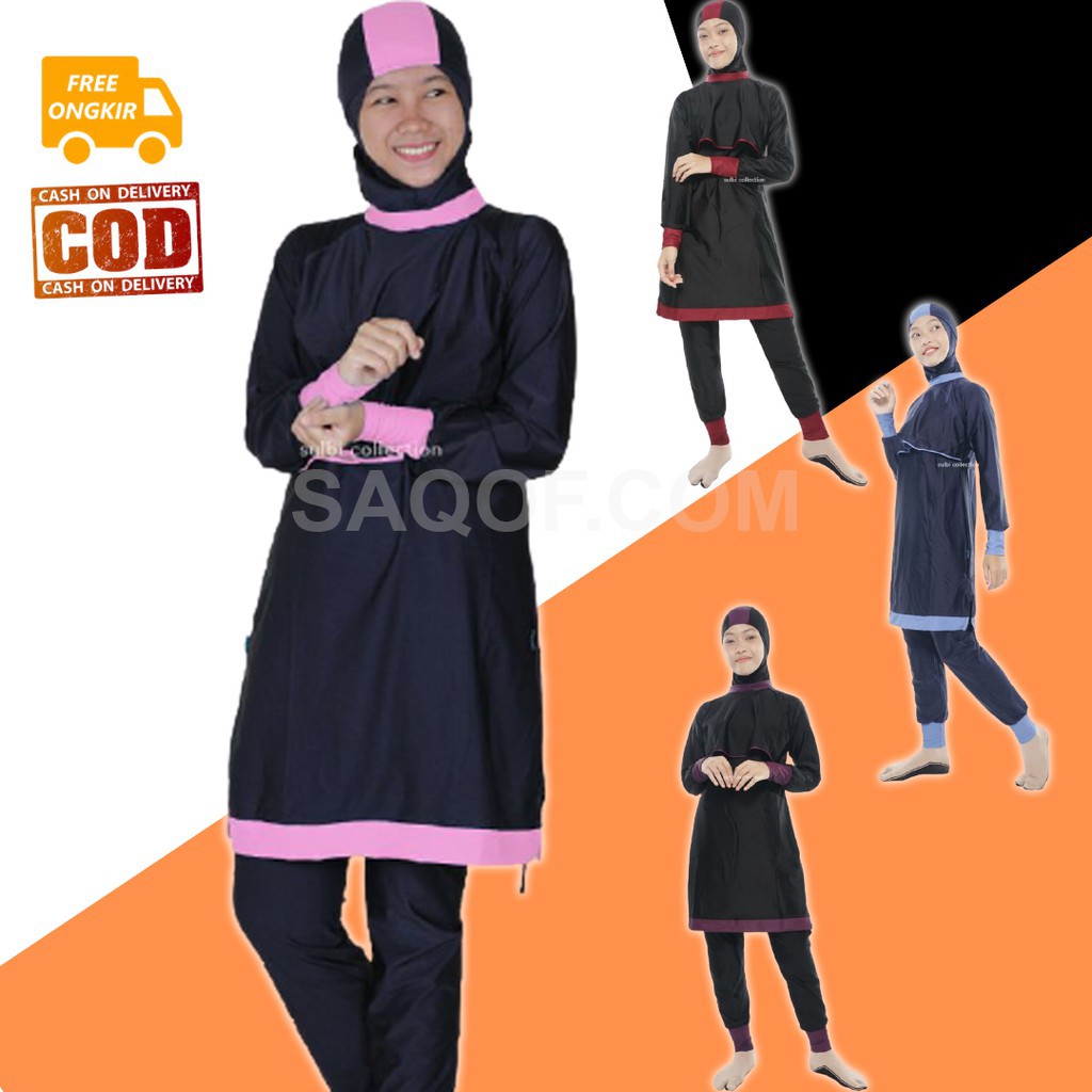 Baju Pakaian Renang Wanita Perempuan Remaja Muslim Muslimah Dewasa Hijab Jumbo Syari SULBI MUMTAAZ