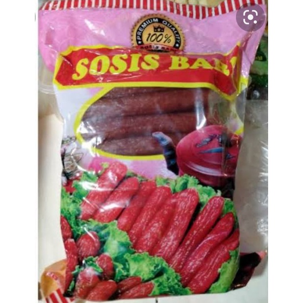 

Sosis Babi cap Lima Kelelawar Malaysia, eceran/ repack