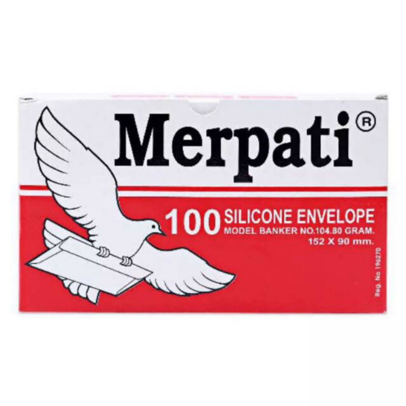 

ATK-POINT | KIKY Amplop merpati silicone (perekat) No.104 152 x 90mm (80gr) isi 100 lembar