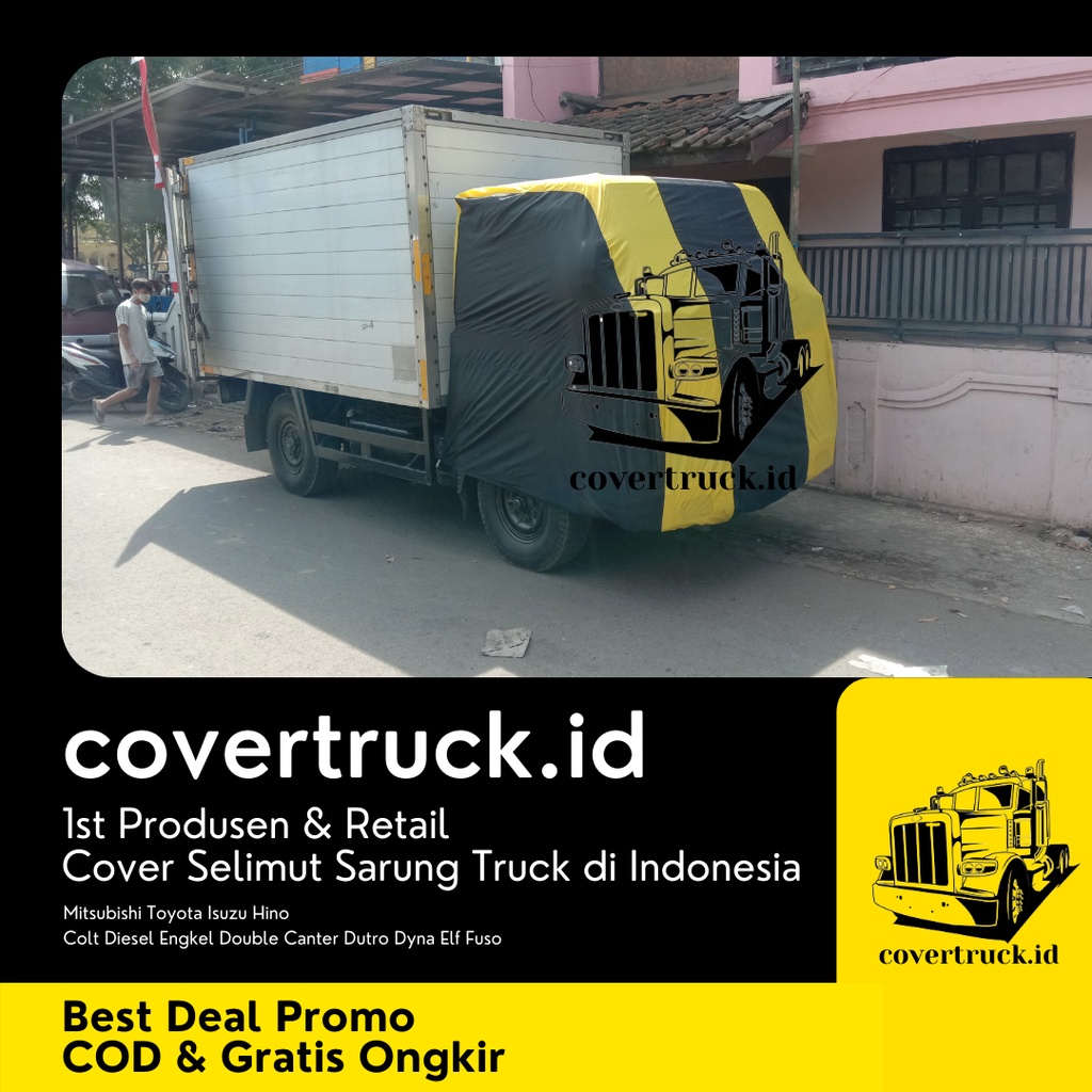 COVER SARUNG SELIMUT TRUK CANTER MITSUBISHI FUSO COLT DIESEL DOUBLE ENGKEL RAGASA