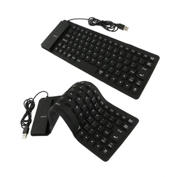 Keyboard USB Flexible Mini free OTG gulung