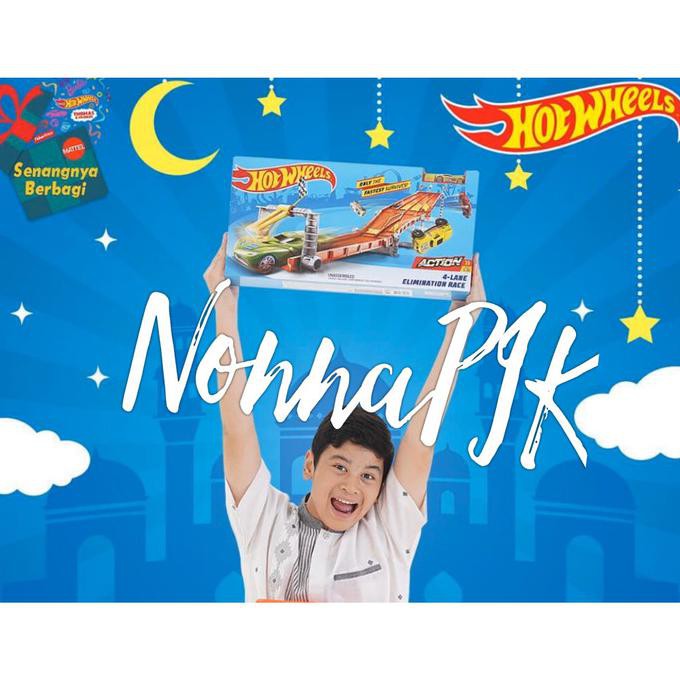 Hot Wheels 4-Lane Elimination Race Track Set