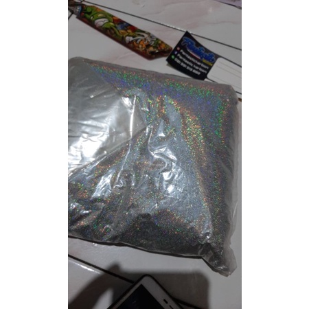 

Glitter silver hologram serbuk murah