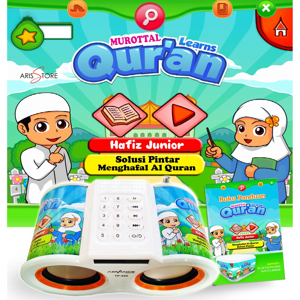Speaker AlQuran Murottal Al Quran 30 Juz untuk Anak - Speaker Al Qur'an Digital  - Speaker tp400