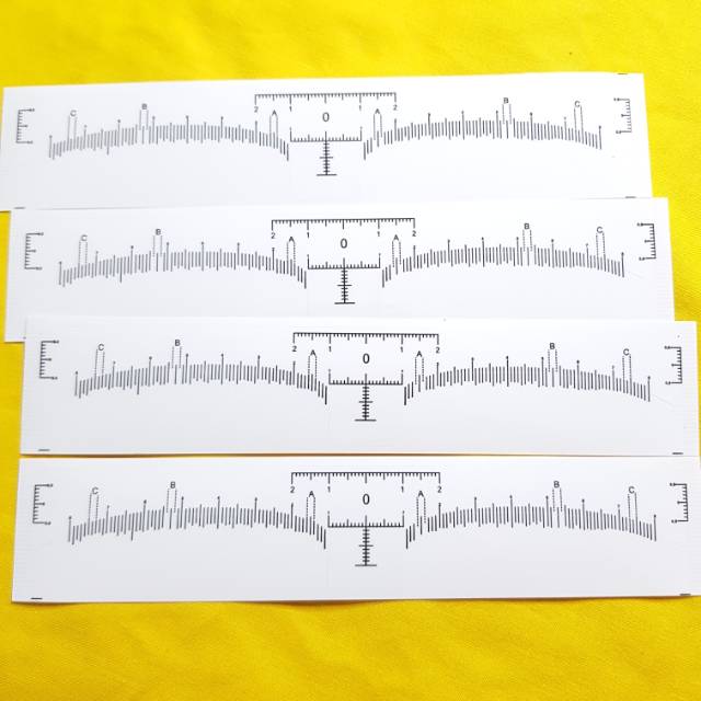 

Sisposable Eywbrow ruler, 1pack 10pc