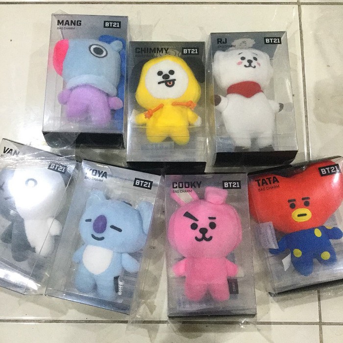 OFFICIAL BT21 bag charm / bag charm BT21 / koya / mang / rj
