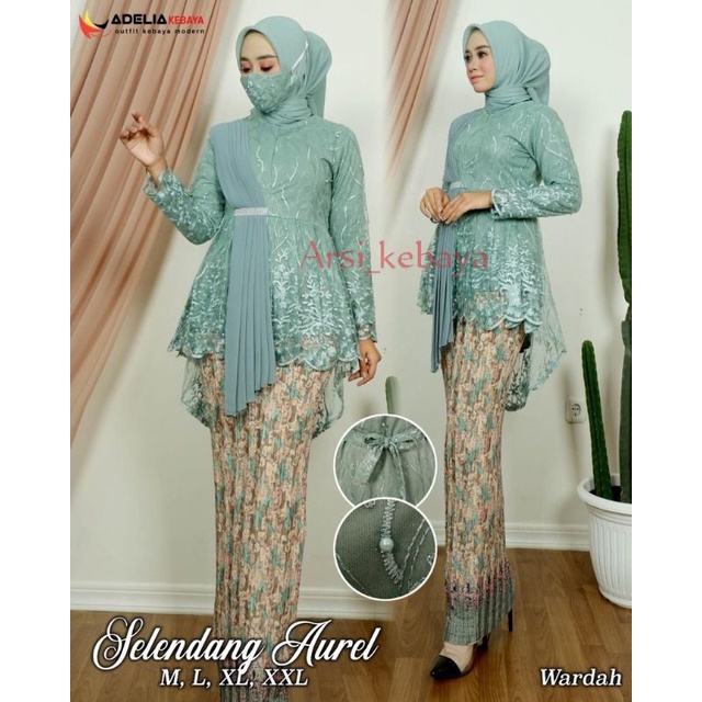 ARSI_KEBAYA (COD) SET KEBAYA SELENDANG AUREL / KEBAYA QUALITY PREMIUM / KEBAYA MODEREN / KEBAYA  ORIGINAL / KEBAYA WISUDA / KEBAYA PESTA / KEBAYA LAMARAN / KEBAYA KEKINIAN REALLPICT-7