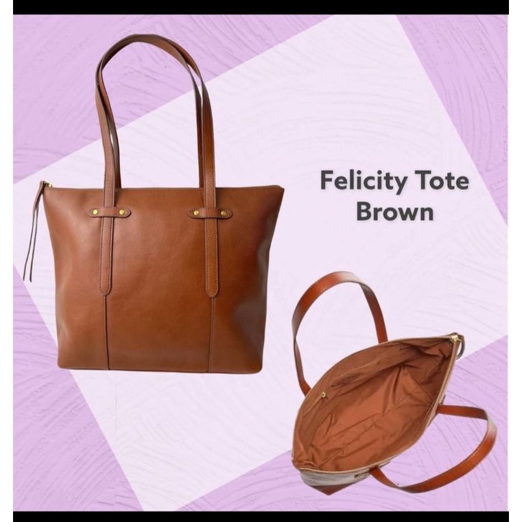 Fossil Felicity Tote Bag Brown