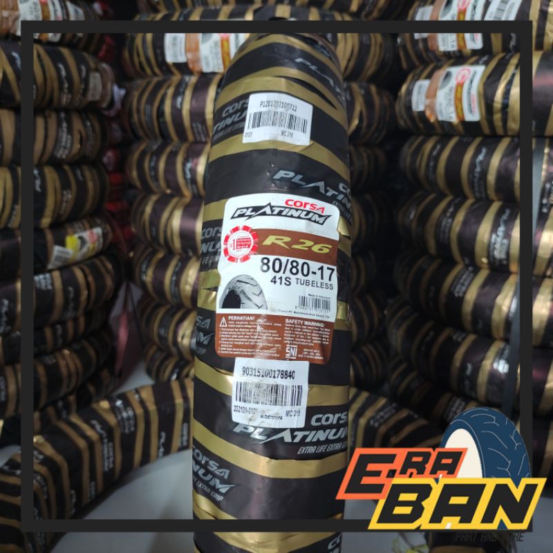 BAN CORSA R26 80 80 RING 17 TUBELESS BEBEK