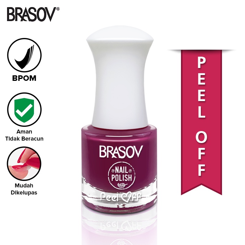 [1 pcs] BRASOV Kutek Cat Kuku 9 ml Nail Polish Peel Off