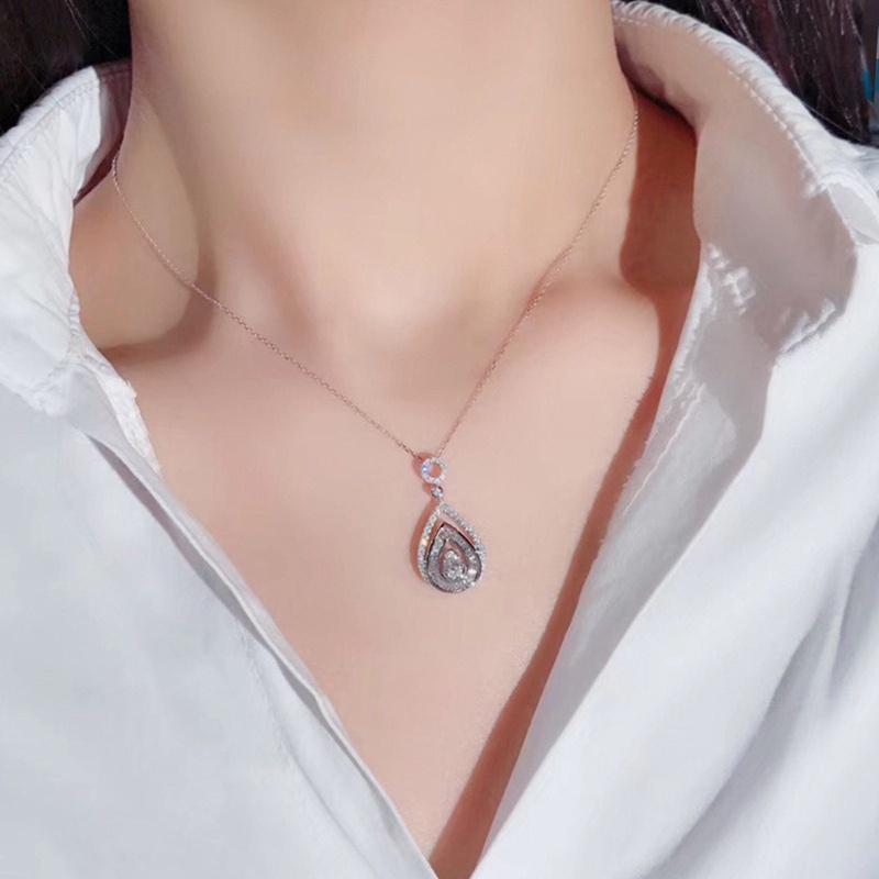 Fancyqube Kalung Liontin Batu Cz Aaa Gaya Modern Untuk Wanita