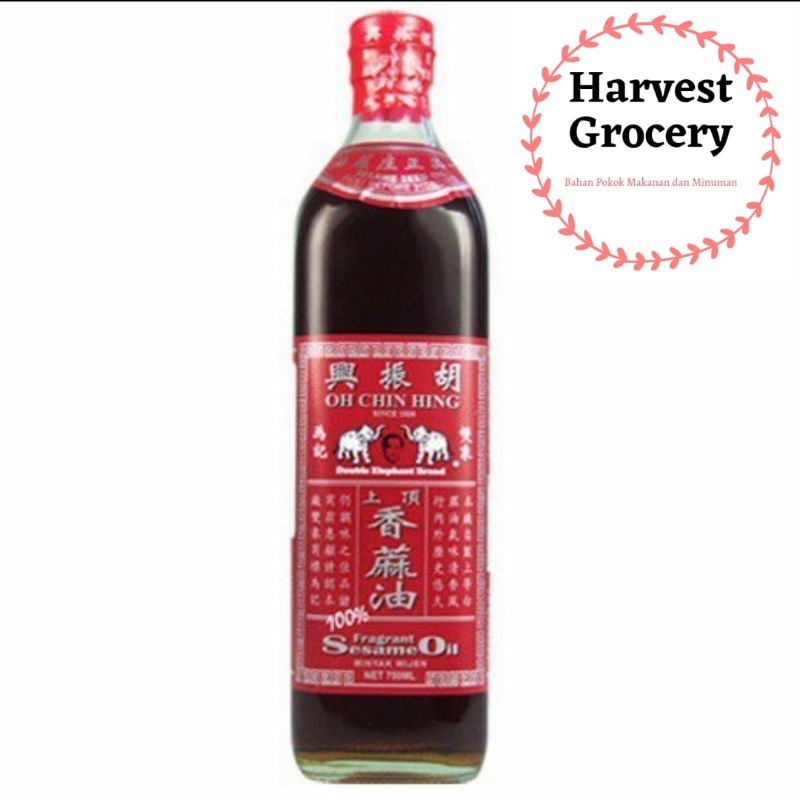 

Fragrant Sesame Oil Oh Chin Hing / Double Elephant 750ml